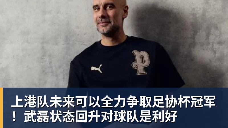 V体育上港队未来可以全力争取足协杯冠军！武磊状态回升对球队是利好