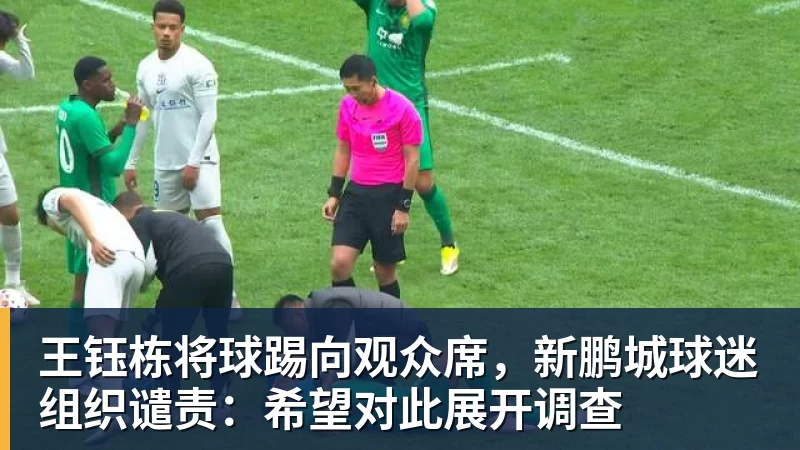 V体育王钰栋将球踢向观众席，新鹏城球迷组织谴责：希望对此展开调查